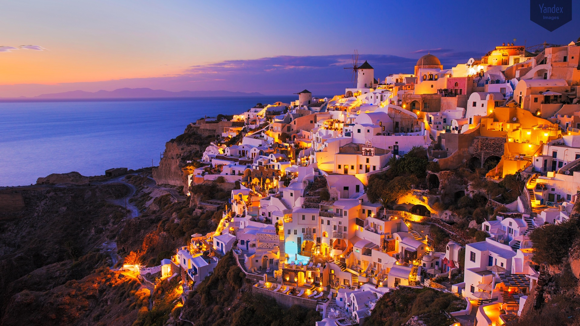 oia sunset santorini